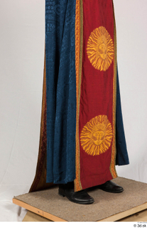  Photos Medieval Cardinal in Blue-Orange Habit 1 Red-Orange tabard Sun symbol black shoes blue skirt leather shoes medieval cardinal medieval clothing 0005.jpg